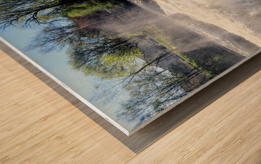 The Roar Beneath Blue Skies Wood print