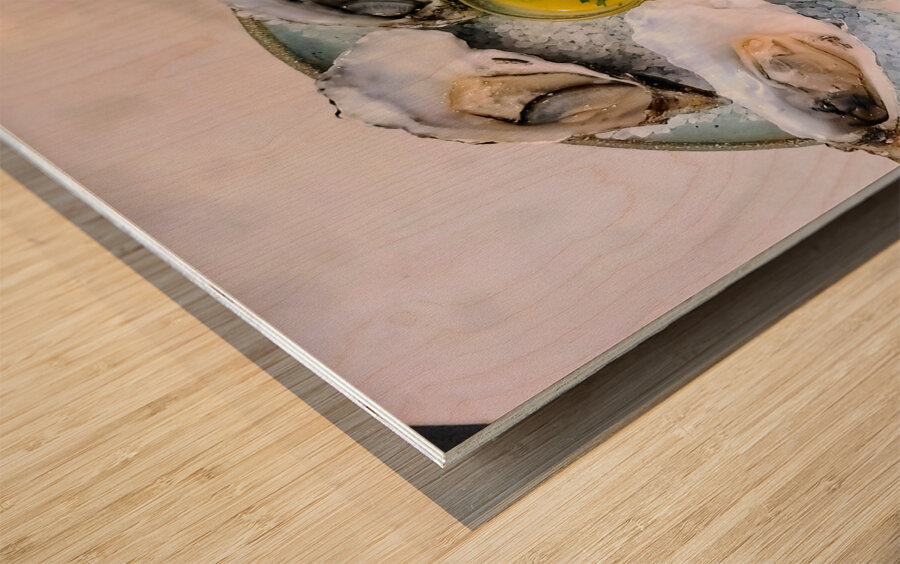 Silent Brine: The Oyster Sonata Wood print