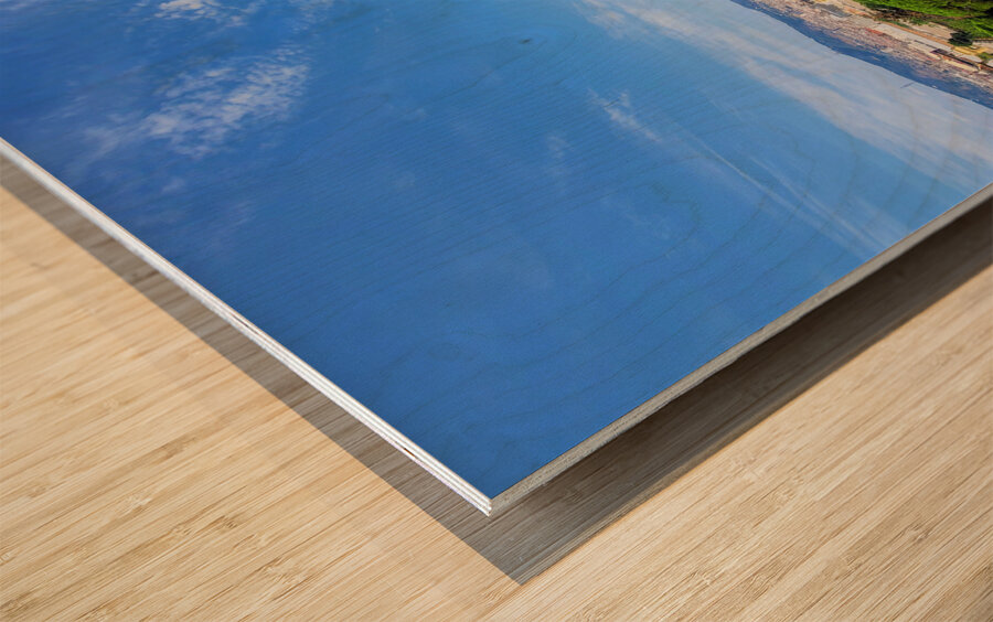 Skylines and Stories: Barcelona Hilltop View Wood print