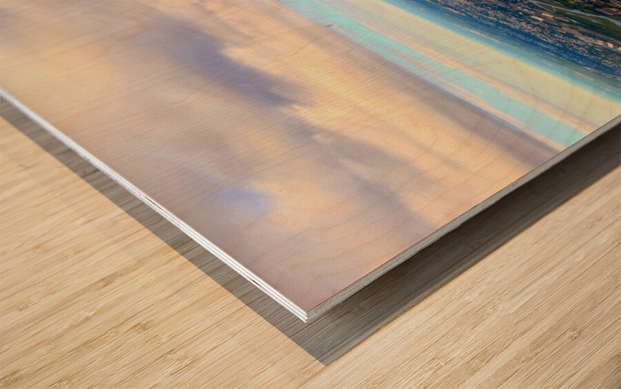 Tides of Perspective: An Elevated Gaze over Boston Bay Wood print