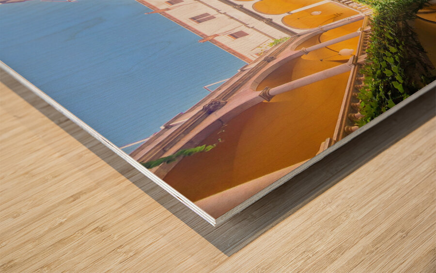 Courtyard of Legacy: Archives of  the Crown of Aragon Wood print