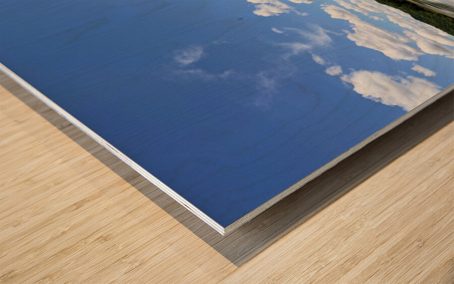 Sky Echoes Wood print