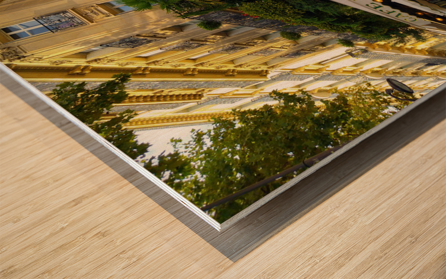 Cafe de Flore Wood print