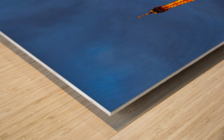 Eiffel Tower at Night 2 Wood print