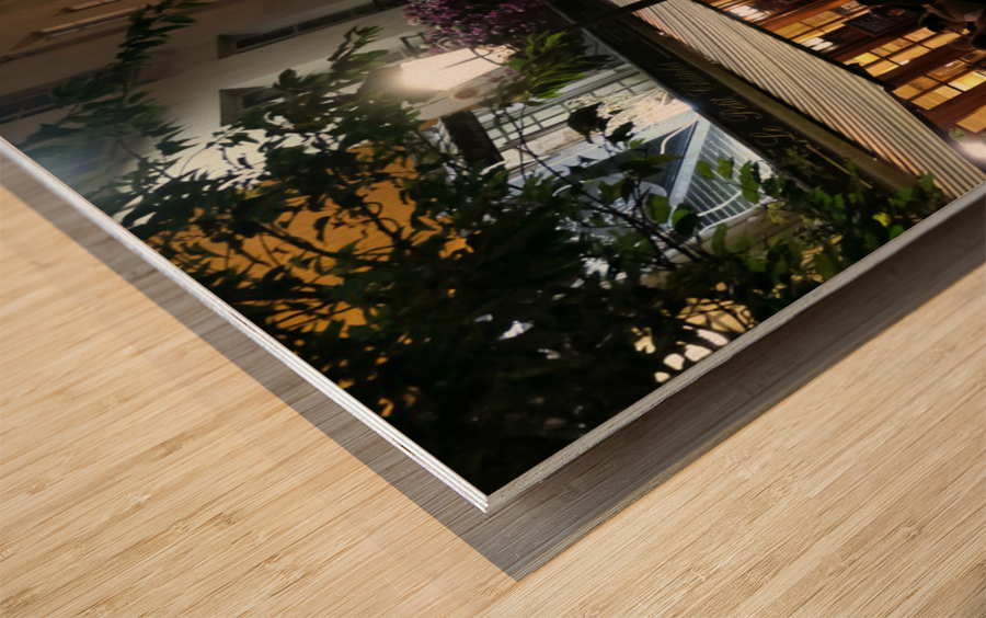 Streets of Paris -- Night Life 2 Wood print