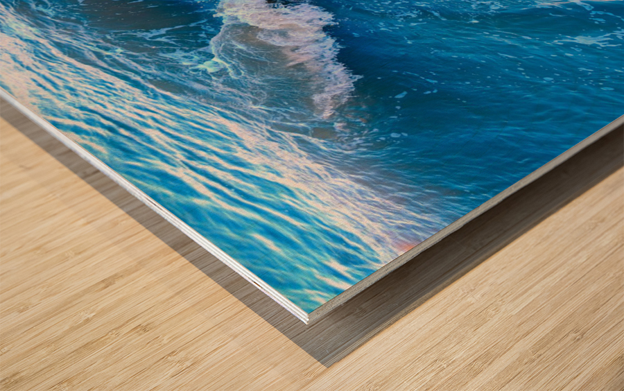 Step into the Wave Wood print