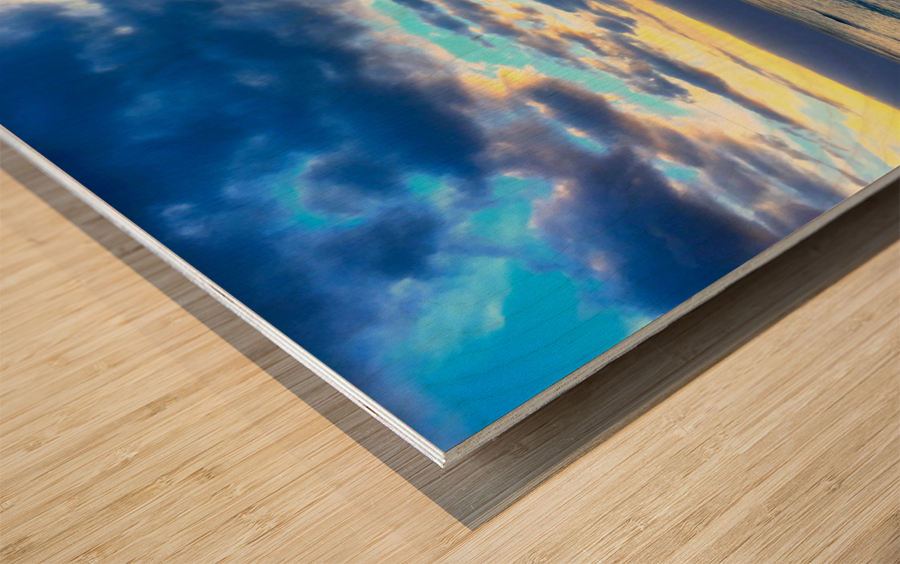 Hawaii Sunrise 2F Wood print