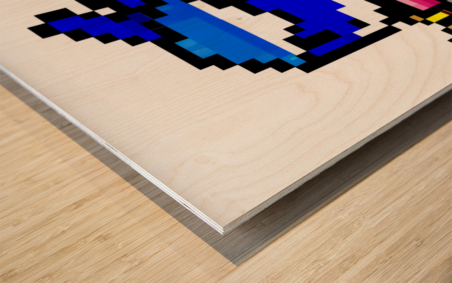 Baby Shark Ninja Shifu 3 Wood print