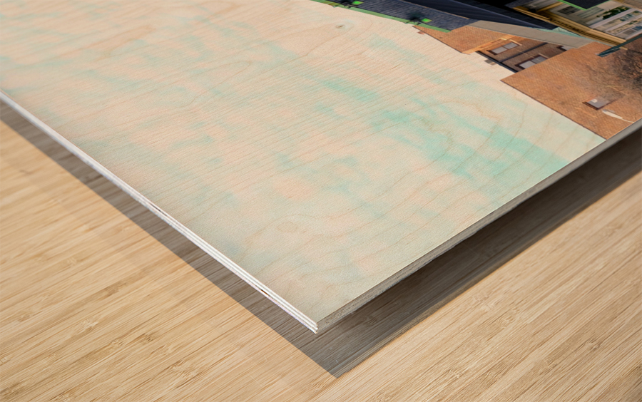 “Corner Culture” – Where the City Breathes Wood print