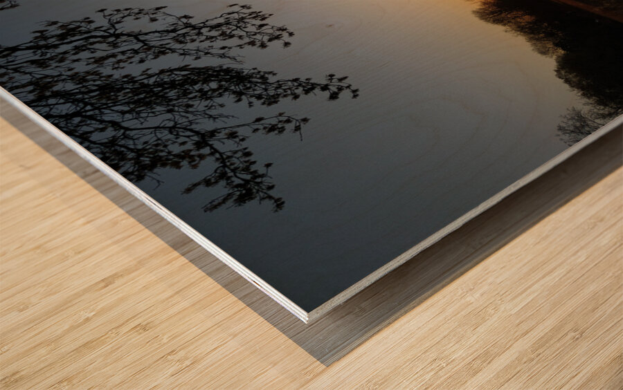 Michigan Morning Sunrise Wood print