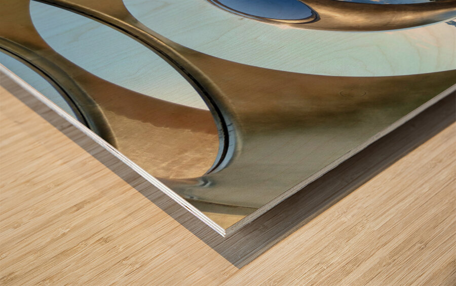 City Sphere Wood print