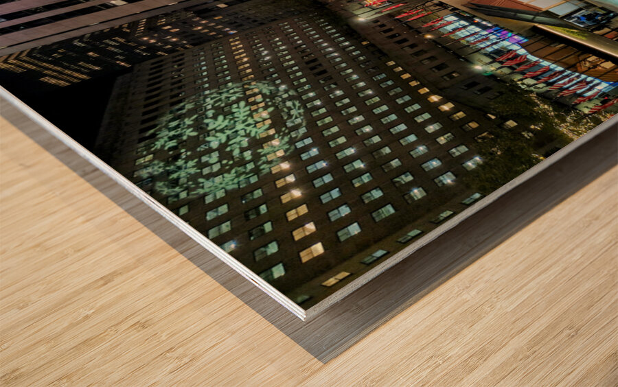 Radiance at Rockefeller  Wood print